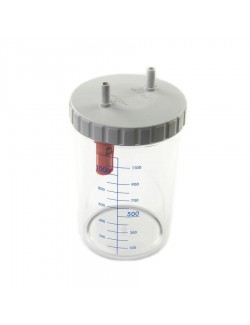 BOCAL ASPIRATION POLYSULFONE 1L + COUVERCLE