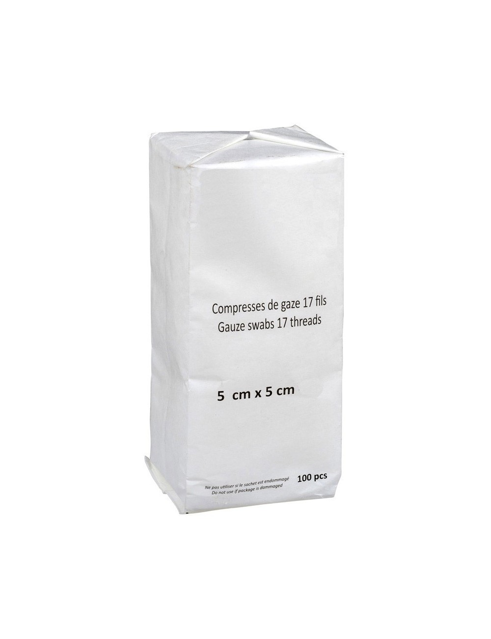 COMPRESSE HYDROPH.17 FILS 12 PLIS 10X10 CM(X 100)