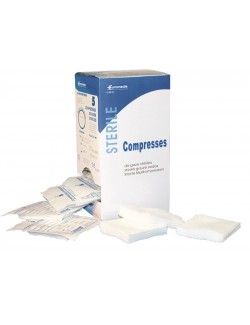 COMPRESSE STERILE 17F / 12 PLIS  SACHET INDIV. 7,5 X 7,5 CM (X 100)