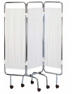 PARAVENT 4 PLIS SUR ROULETTES