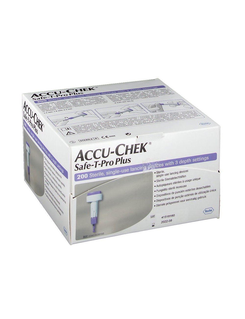 AUTOPIQUEUR UU ACCU-CHEK SAFE-T-PRO PLUS (X 200)