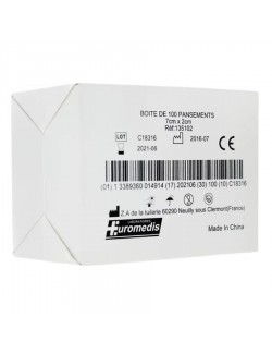 PANSEMENT SAUMON A/COMP.NON ADHERENTE 7X2CM (X 100)