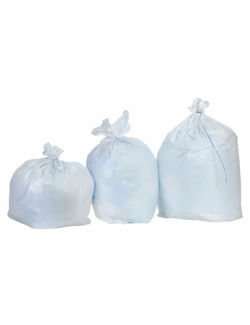 SAC POUBELLE 20 LITRES BLANC (X 100)