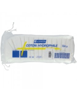 COTON HYDROPHILE EN ACCORDEON SACHET DE 100 GRS (X50)