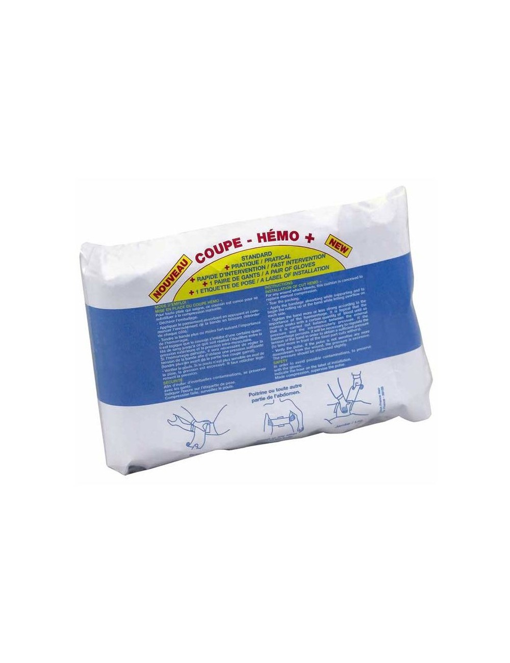 PANSEMENT HEMOSTATIQUE COUPE HEMO LARG. 10 CM
