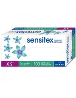 GANTS D'EXAMEN LATEX SENSITEX NON STERILE NON POUDRE T.7-8 (X100)
