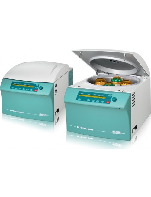 CENTRIFUGEUSE ROTINA 380R + ROTOR LIBRE 4 PLACES + 4 X NACELLE 290ML +16 ADAPTATEURS