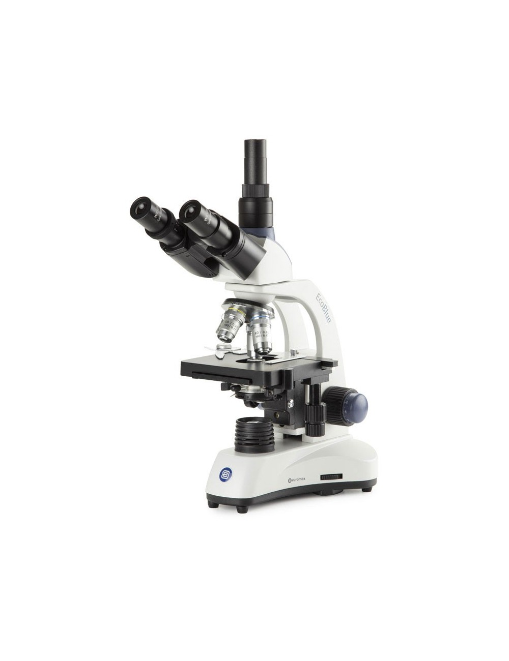 MICROSCOPE TRINOCULAIRE OBJECTIFS ACHROMATIQUES 4X/10X/40X/100X A BATTERIE