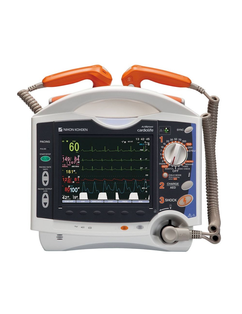 DEFIBRILLATEUR TEC83 - ECG, SPO2, TEMPÉRATURE, DEUX MULTICONNECTEURS, PNI