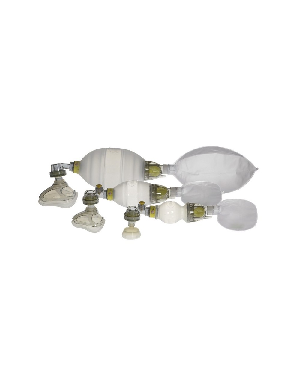 INSUFFLATEUR SILICONE MANUEL PEDIATRIQUE  A/RESERVE 02+MASQUE