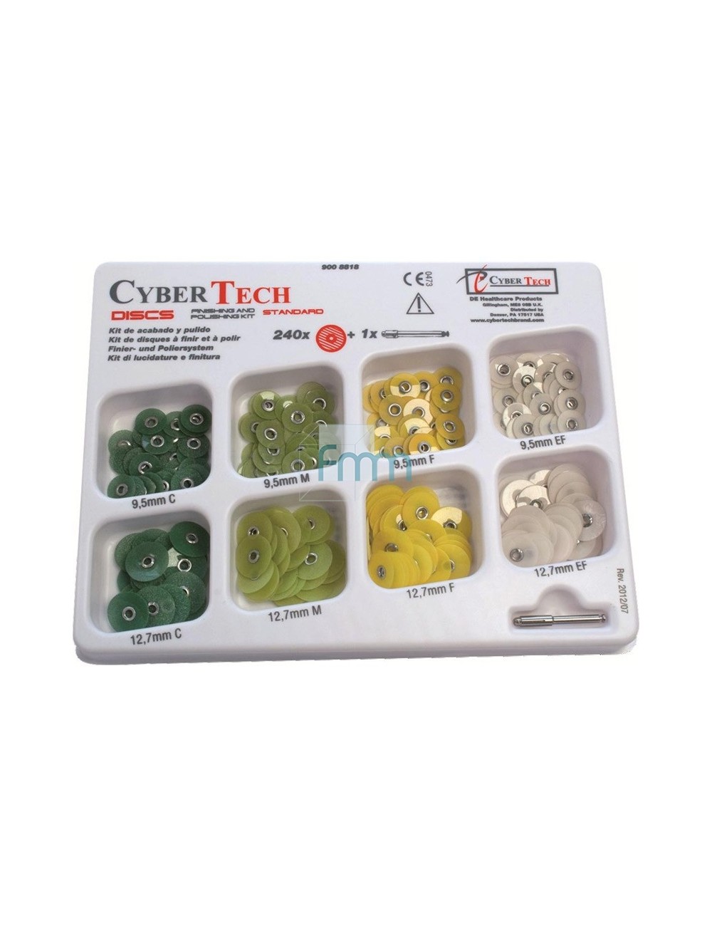 COFFRET 240 DISQUES DE POLISSAGE + 1 MANDRIN