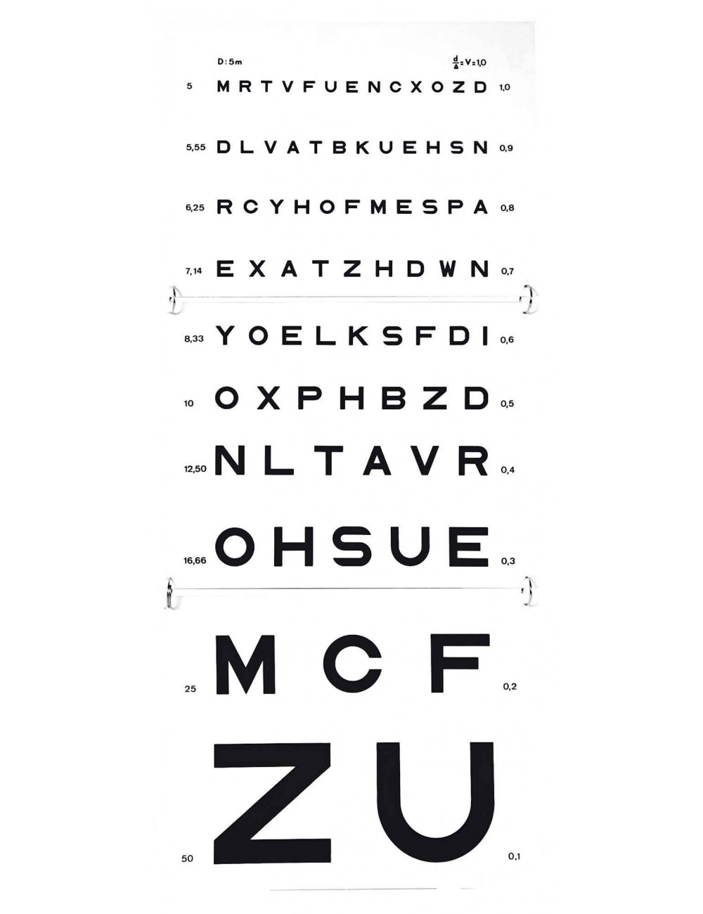 ECHELLE MURALE VISION DE LOIN MONOYER LECTURE 5 M